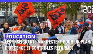 Un plan d'urgence pour le 93 : les enseignants manifestent à Paris