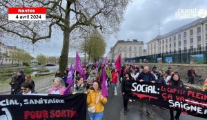 VIDEO. Un millier de travailleurs du social, du médico-social et du sanitaire dans la rue à Nantes