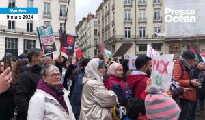 VIDÉO. Manifestation de soutien au peuple palestinien à Nantes 