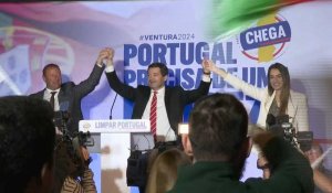 Portugal: Dernier rassemblement d'André Ventura, chef du parti Chega, avant les élections
