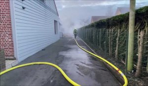 Un garage contenant 4 tonnes de pellets part en fumée à Busnes