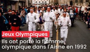 Ils ont porté la flamme olympique dans l'Aisne en 1992