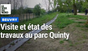 Beuvry : découverte des travaux du parc Quinty