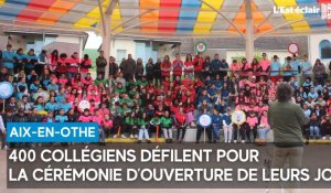 400 collégiens défilent à Aix-en-Othe pour la cérémonie d’ouverture de leurs Jeux olympiques