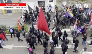 VIDÉO. Environ un millier de manifestants au rassemblement contre l’extrême droite à Saint-Brieuc