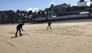 Le beach art et la BD font le show sur la plage de Perros-Guirec