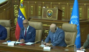 Le procureur de la CPI, Karim Khan, visite le parlement vénézuélien