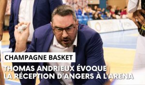 Avant-match Champagne Basket - Angers avec Thomas Andrieux