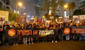 Israël: manifestation à Tel-Aviv pour la libération des otages détenus à Gaza