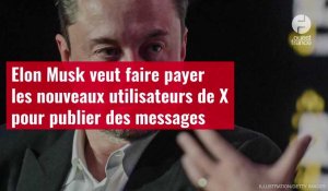 VIDÉO. Elon Musk veut faire payer les nouveaux utilisateurs de X pour publier des messages