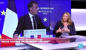 Ce qu'il faut retenir du discours d'Emmanuel Macron sur l'Europe