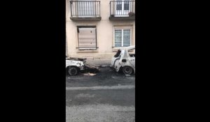 Trois voitures détruites par le feu rue Sainte-Barbe à Vitry-le-François