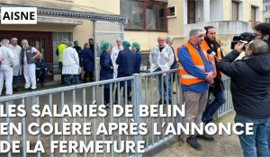 Réactions des salariés de l'usine Lu-Belin de Château-Thierry après l'annonce de la fermeture du site