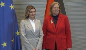 La présidente du Bundestag accueille la première dame ukrainienne Olena Zelenska à Berlin