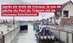 Le Tréport : les bateaux de pêche peuvent de nouveau accéder au port