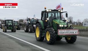 VIDÉO. Les agriculteurs et leurs tracteurs arrivent par le sud de l’agglomération