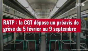 VIDÉO. RATP : la CGT dépose un préavis de grève du 5 février au 9 septembre
