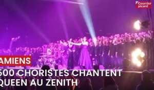 Amiens : 500 choristes chantent Queen au Zénith