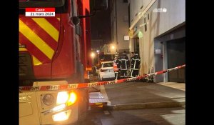 VIDÉO. Incendie dans une résidence étudiante de Caen : une centaine de personnes évacuées