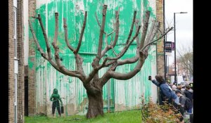 VIDÉO. Une nouvelle œuvre de Banksy est apparue sur le mur d’un quartier de Londres