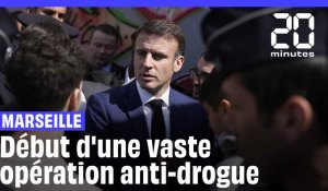 Marseille : Macron annonce «plus de 82 interpellations» au début d'une vaste opération anti-drogue 