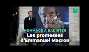 Emmanuel Macron rend hommage à Robert Badinter