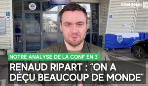 Notre analyse en 3' de la conf' de Renaud Ripart et David Guion suite à la défaite 5-0 contre Sainté