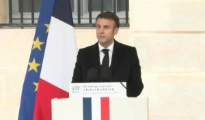 Macron sur Badinter : "Votre nom devra s'inscrire ua Panthéon"