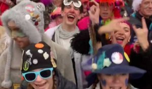 Carnaval de Dunkerque : en plein chahut, lancement de la bande bondée de masquelours