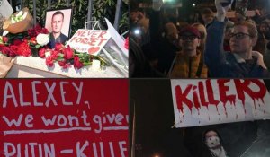 Géorgie: des manifestants rendent hommage à Navalny