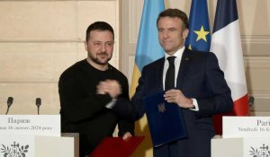 Macron et Zelensky signent un accord franco-ukrainien de sécurité