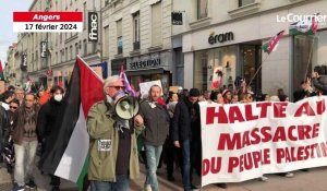 VIDÉO. Guerre Israël-Hamas : à Angers, près de 400 manifestants réclament la paix à Gaza