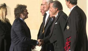 Le président argentin Javier Milei arrive au Vatican pour une audience avec le pape