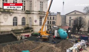 VIDÉO. A Niort, la mairie installe deux cuves permettant de stocker l’eau pluviale 