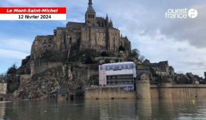 VIDÉO. Avec les grandes marées, le Mont Saint-Michel redevient une île 