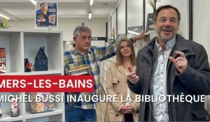 Michel Bussi inaugure la bibliothèque de Verescence