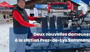 Deux nouvelles dameuses à la station de ski Praz-de-Lys