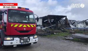 Un incendie a détruit 750 m2 de surface industrielle à Rosporden 