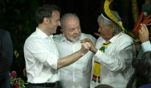 Macron et Lula affichent leur entente, sous le signe de l'Amazonie