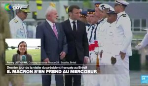 Visite d'Emmanuel Macron au Brésil : "les sujets qui fâchent" au menu des discussions