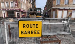 Travaux à Bergues : début du chantier de la rue Nationale 