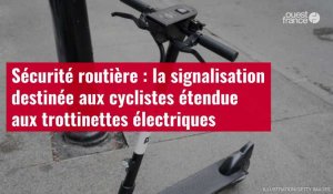 VIDÉO. Sécurité routière : la signalisation destinée aux cyclistes étendue aux trottinettes électriq