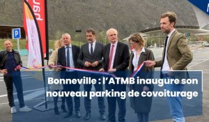 Bonneville : l’ATMB inaugure son nouveau parking de covoiturage
