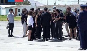Le cercueil de l'ex-président chilien Sebastian Pinera accueilli par Boric