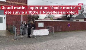 Journée école morte contre la sectorisation scolaire à l'école de Noyelles-sur-Mer