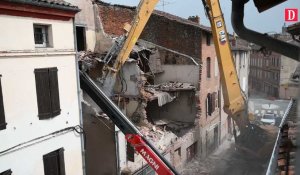 Immeuble qui menace de s’effondrer rue Rinaldi : les travaux de démolition ont débuté