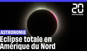 Une éclipse totale a traversé l'Amérique du Nord