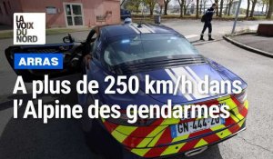 Arras : à plus de 250 km/h sur l'autoroute A1 dans l'Alpine des gendarmes