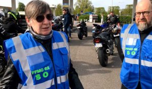 Plus de 300 motards en colère font étape à Longuenesse