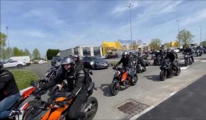 Une centaine de motards en colère au départ d’Hazebrouck